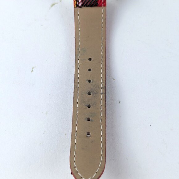 Vintage Christmas Poinsettia Rhinestone Watch - Picture 6 of 8